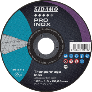Disque tronçonnage Ø125 PRO INOX
