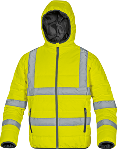 Doudoune matelassée de signalisation jaune fluo DOON - Taille XXL