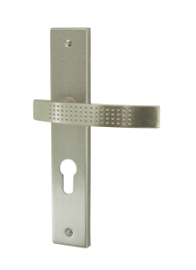 Ensemble MONZA zamak nickelé satiné 195mm Cylindre