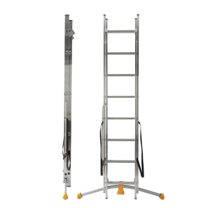 Echelle transformable HOBBYLOT 2 plans 2,31m/3,37m - 2x8 échelons