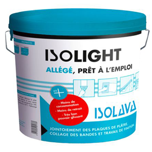 Enduit allégé ISOLIGHT 16L utilisable au pistolet