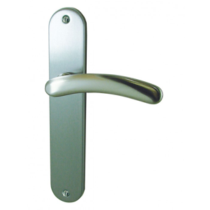 Ensemble RUBY zamak nickelé satiné 195mm Sans trou - FIN DE SERIE