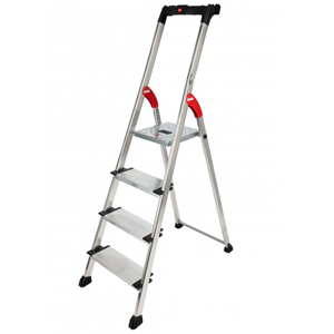 Escabeau 4 marches HAILO 4XL Marches XXL 13cm