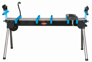 Etabli portatif LEMAN EST290 pour scie à onglet - prises, étau et lampe