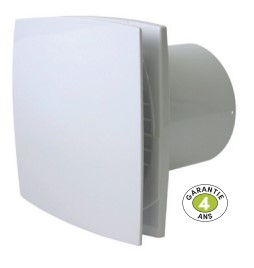 Extracteur DISCRESSIO 100 blanc Ø100 pour WC / salle d''eau
