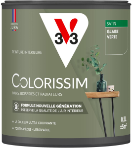 Peinture COLORISSIM Satin 0,5L Glaise Verte