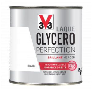 Laque glycéro V33 blanc brillant 0,5L