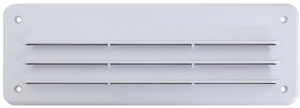 Grille PVC blanc bas de porte 230x80mm