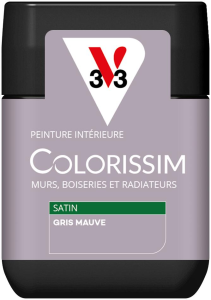 Peinture COLORISSIM Satin 0,075L Gris Mauve Testeur