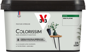 Peinture COLORISSIM Satin 2,5L Gris Platine