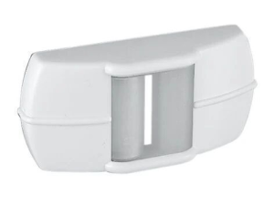 Guide sangle à galet verticale pour volet roulant blanc 22mm