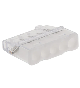 80 mini bornes 5 entrées BLM - fils rigides 0,2 à 2,5mm²