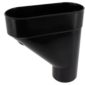 Jambonneau PVC Ø80mm noir JAM80N