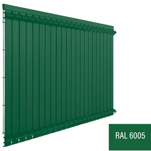 Kit d'occultation 1m23 Vert UNIVERSEL maille 55mm - Ral 6005