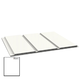 Lambris PVC alvéolaire blanc 300mmxL6m ép.10mm