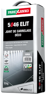 Joint carrelage déco 5046 ELIT - 10kg gris - 1 à 6mm