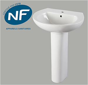 Lavabo AMALPHI NF 550x465mm - FIN DE SERIE - Remplacé par 21272882