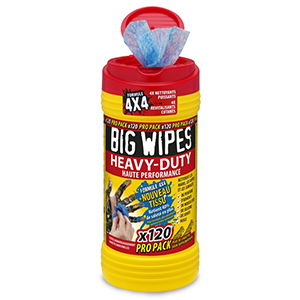 Tube de 120 lingettes industrielles BIG WIPES HEAVY-DUTY