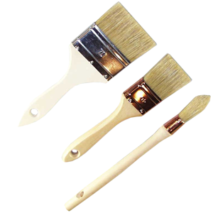 Lot 3 pinceaux plats et à réchampir - 6195