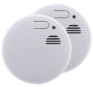 Lot de 2 détecteurs de fumée NF Garantie 5 ans - 5 ans d''autonomie