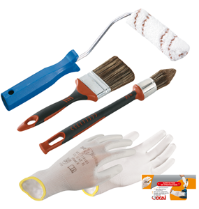 Lot pour peinture-lasure - 5 pces - FIN DE SERIE