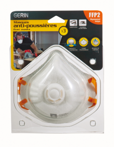 Masques soupape anti-poussières FFP2 - 3 pces
