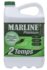 Mélange 2 temps 5L MARLINE PREMIUM Alkylat sans benzène - Prêt à l''emploi