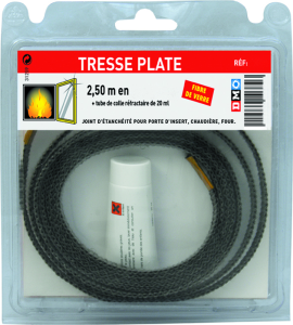 Tresse plate 10x2mm + colle