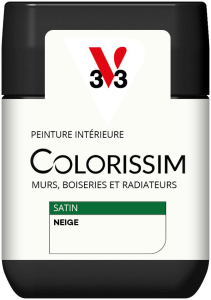 Peinture COLORISSIM Satin 0,075L Neige Testeur