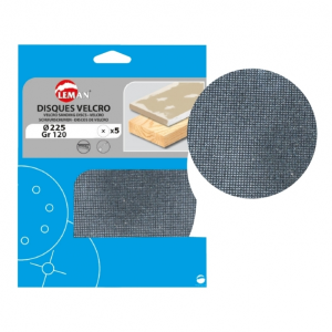 Disques velcro treillis Ø225 grain 80 - 5pces
