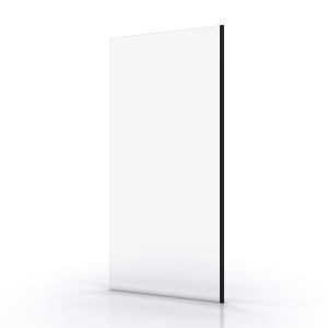 Paroi de douche PARMA 90x200cm FAC302 profilé alu NOIR mat - verre trempé 8mm