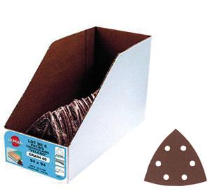 Patins triangles velcro 6 trous 94x94 grain 80 - 8pces