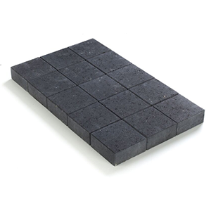 Pavés 15x15x6cm Noir non tambouriné avec chanfrein - P/520 pavés soit 11,81m² COECK