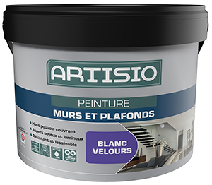 Peinture acrylique velours blanc ARTISIO 10L