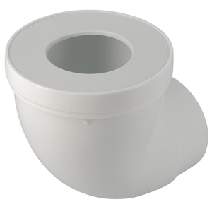 Pipe WC PVC courte Ø100 joint 85/107 blanche