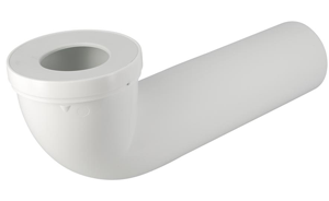 Pipe WC PVC longue Ø100 joint 85/107 blanche- FIN DE SERIE