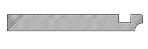 Planche de Rive 21x220 en 5.10ml Sapin du Nord - Blanc - (paquet de 5 lames)- FIN DE SERIE