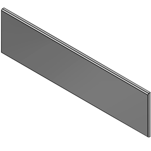 Plaque clôture béton gris 192x50x3,6cm