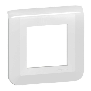 Plaque 2 modules MOSAIC blanc 78802L