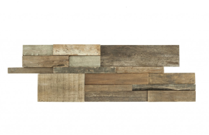 Plaquette Parement SUMBAWA teck recyclé bte 0,90m2 - usage intérieur uniquement pose sans joint