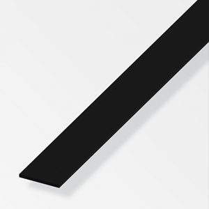 Plat PVC noir 30x3mm L.2,5m