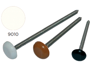 Pointe inox 2,1x40mm tête blanche - 100 pces