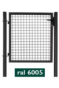 Portillon  Garden Plus  VERT 100x150 + serrure - maille 50x50mm - Poteaux carrés 60mm - FILIAC