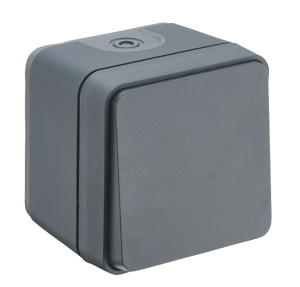 Bouton poussoir CYKLONE IP55 anthracite