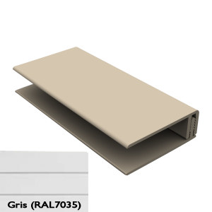 Profilé de bordure clipsable GRIS 2m50