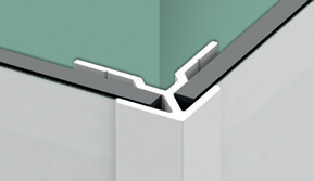 Profilé en L noir 202cm pour montage en angle sortant de panneaux Kinewall