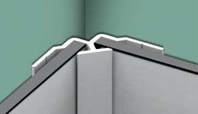 Profilé en L noir 202cm pour montage en angle de panneaux Kinewall