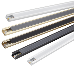 Profilé de base DURALIS-LED noir mat 20mmx250cm ép.12,5mm DLAE LED 2300-125-SW/250