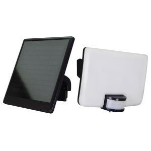 Projecteur Solaire LED Noir 11W 1400lm + détecteur de mouvements