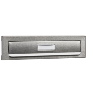 Entrée de courrier acier inox 68x266x9